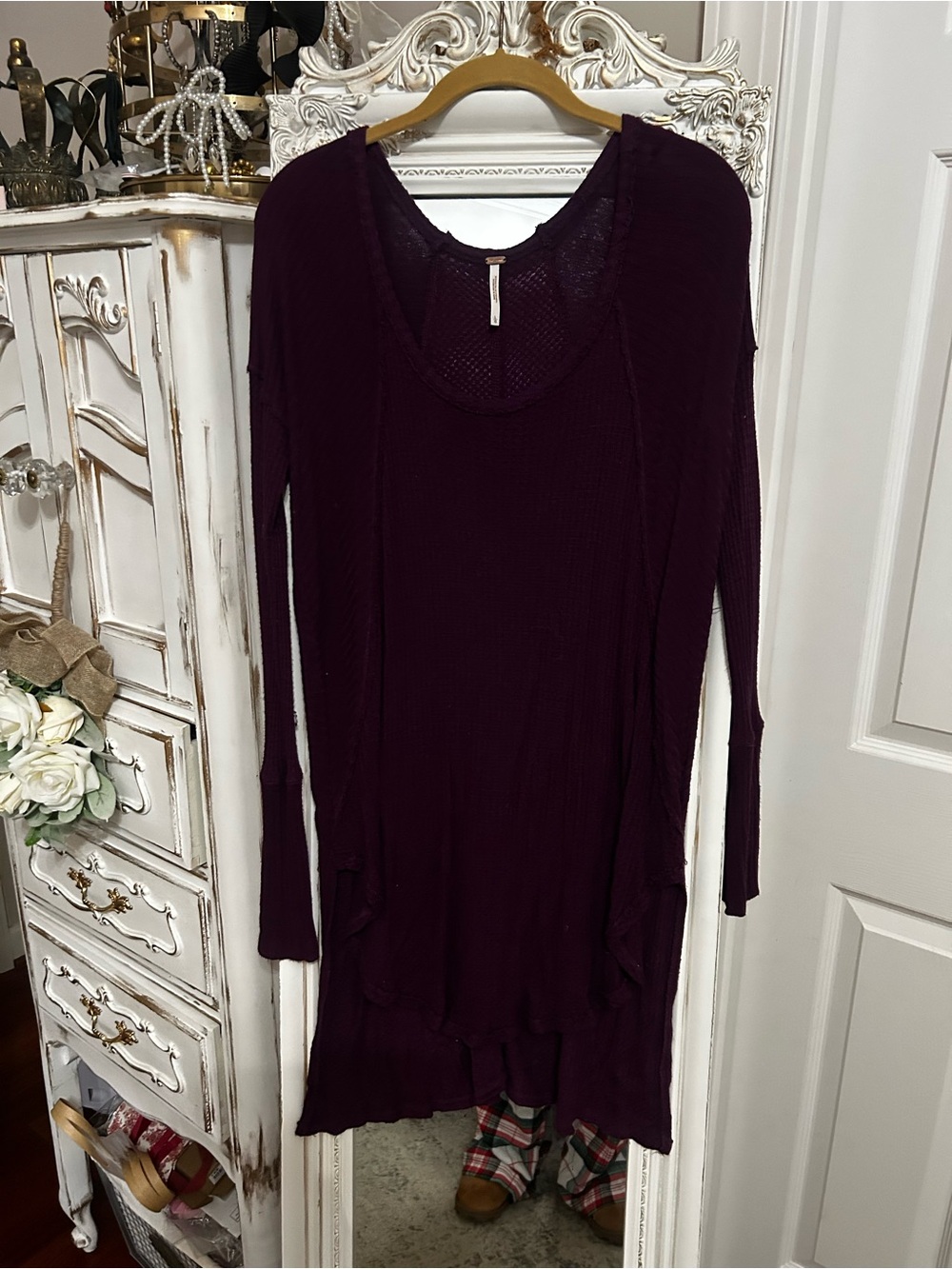 Free people Ventura thermal in Deep Plum large
